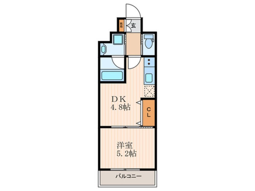 間取図 アスヴェル京都四条西院(509)