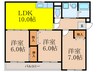 エムワイハイツ 3LDKの間取り