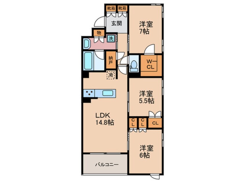 間取図 プレージア京都聖護院ノ邸