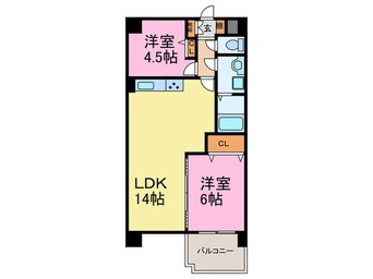 間取図 アビタ魚住Ⅰ