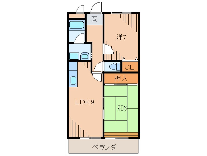 間取図 サンビレッジ