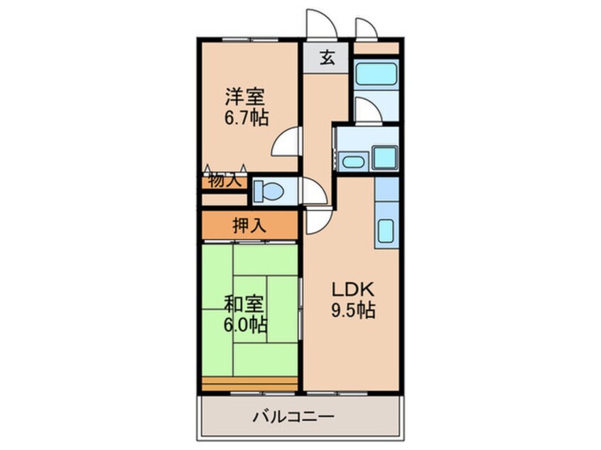 間取図 サンビレッジ