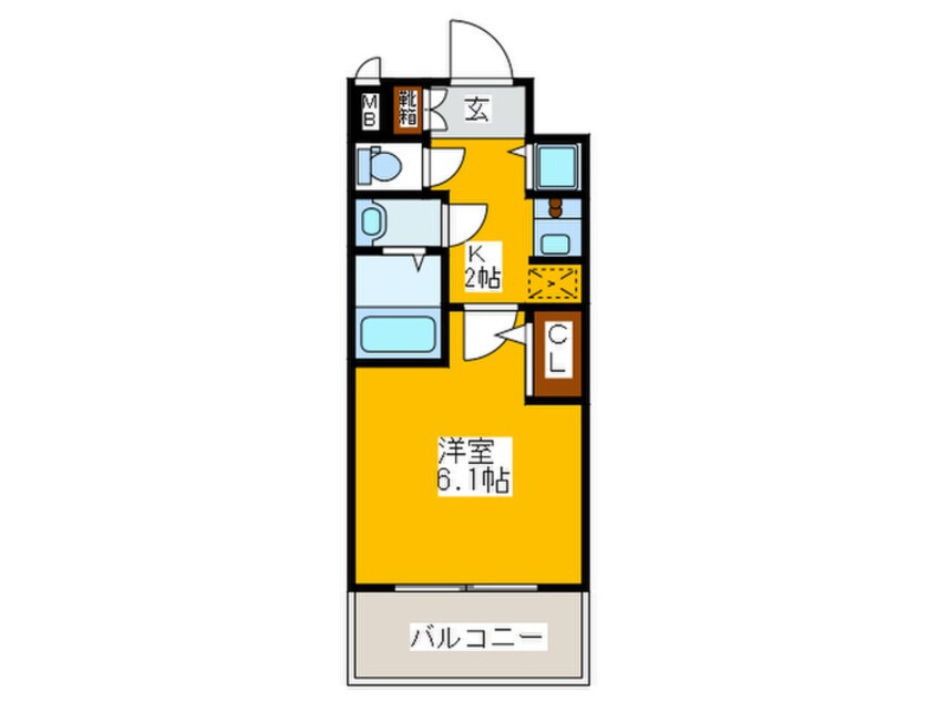 間取図 スワンズシティ大阪城南(302)
