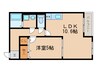 ハートフルＭａｉｍ 1LDKの間取り