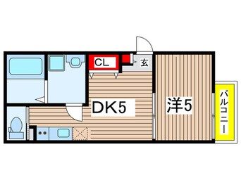 間取図 キャッスルコート立花ウエスト