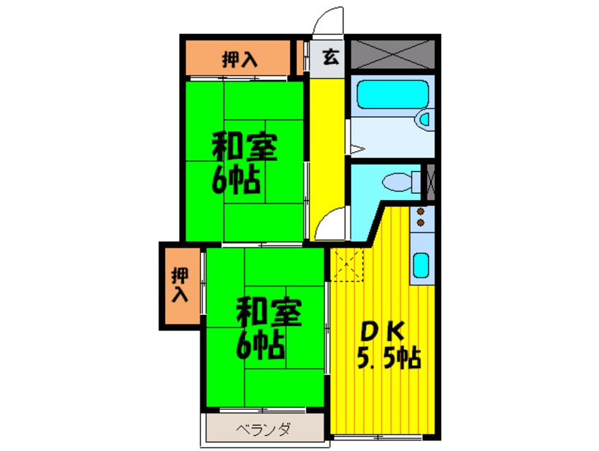 間取図 くさかマンション