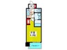 S-RESIDENCE城東SEVER 1Kの間取り