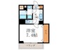 Ａｌｐｈａ鴨川 1Kの間取り