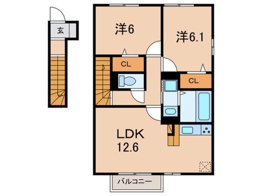 間取図 ミリオンフルール
