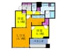 シティタワー大阪天満(3312) 2LDKの間取り