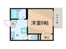 ウェルユニティ 1Kの間取り