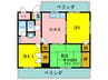 シャト－松ケ丘 3DKの間取り