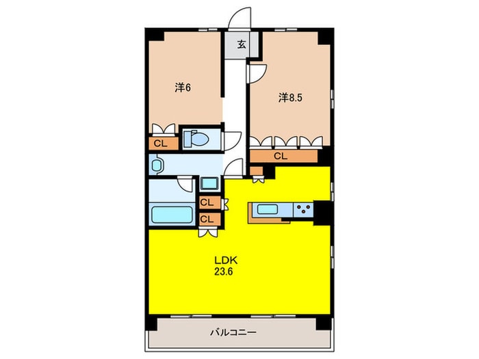 間取り図 サンメゾン神戸新長田（907）