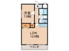 オークグレイス石切 1LDKの間取り