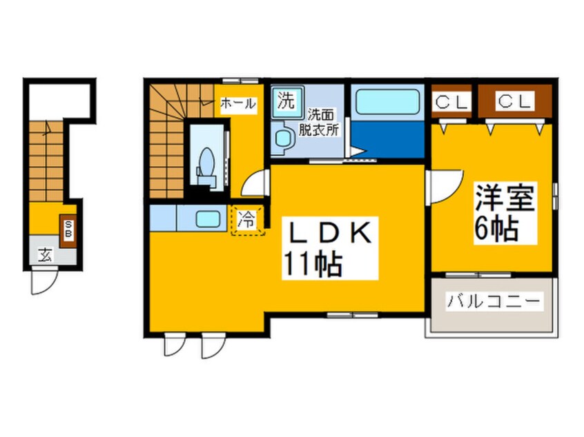 間取図 ユーヴェS　Ⅵ