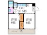 クリタビル 2DKの間取り