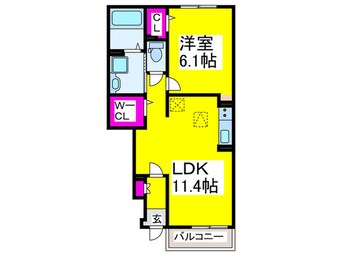 間取図 グラスランド・ウェル