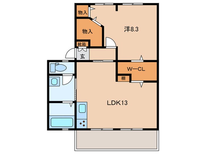 間取り図 ハイツサンライフＤ