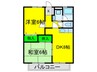 ﾉｰﾌﾞﾙ幸 2DKの間取り