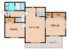 エスペーロ　サチ 2LDKの間取り