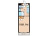 Eau　de Vie 槙島 1Kの間取り