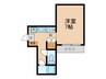 清和マンション 1Kの間取り