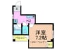 ヴィラ神戸 1Kの間取り