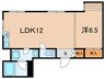 コ－スト須磨浦 1LDKの間取り