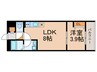 AVANTIO　Erde 1LDKの間取り