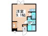 新栄プロパティー沢田 1Rの間取り