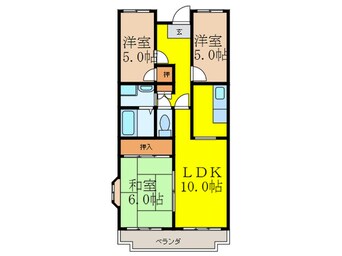 間取図 サニーコート江坂