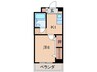 ヴィラージュ塚口 1Kの間取り