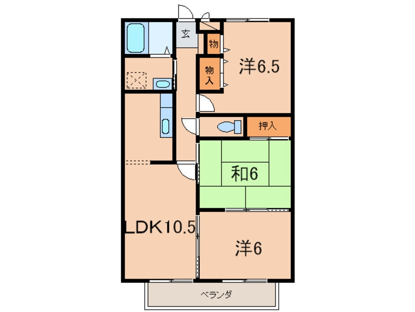 間取図 オリ－ブハイツ