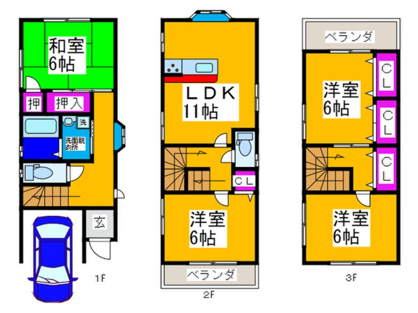 間取図 金岡町戸建