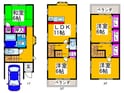 金岡町戸建の間取図