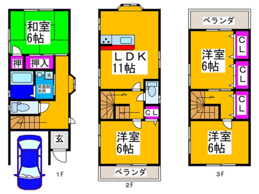 間取図 金岡町戸建