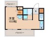 グリ－ンハイツ浮田 1Rの間取り