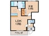 グリ－ンヒルⅡ 1LDKの間取り