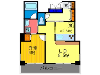 間取図 プレサンス京都二条城前(５０２)