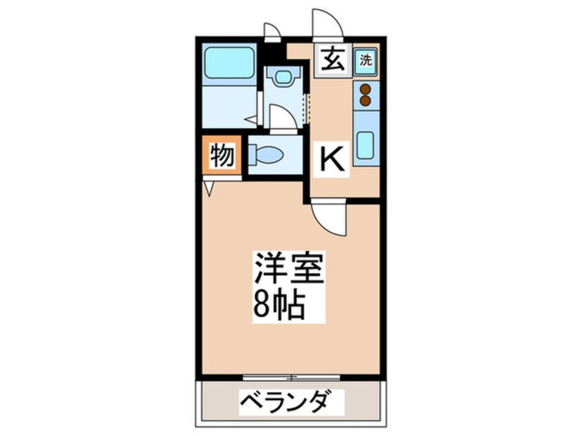 間取図 グリーンベレーB棟