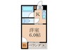 クインズコ－ト 1Kの間取り