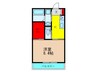 エンシェア岡南町 1Kの間取り