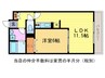 グランディ－ル 1LDKの間取り