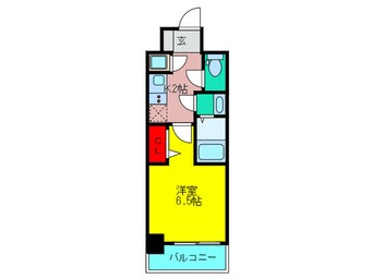 間取図 ﾚｼﾞｭｰﾙｱｯｼｭ京橋ｸﾛｽ（503）