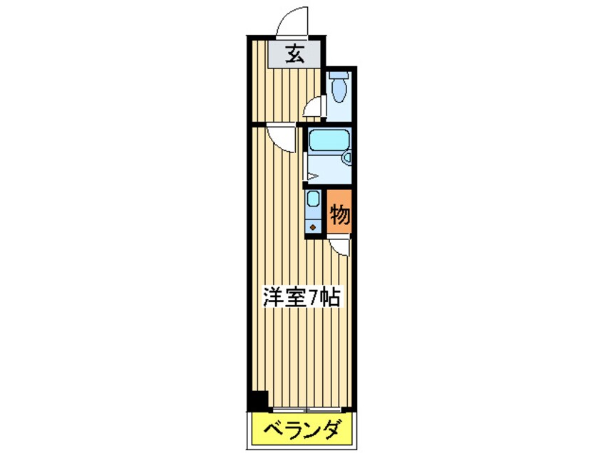 間取図 サンクレール弁天町