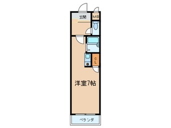 間取図 サンクレール弁天町