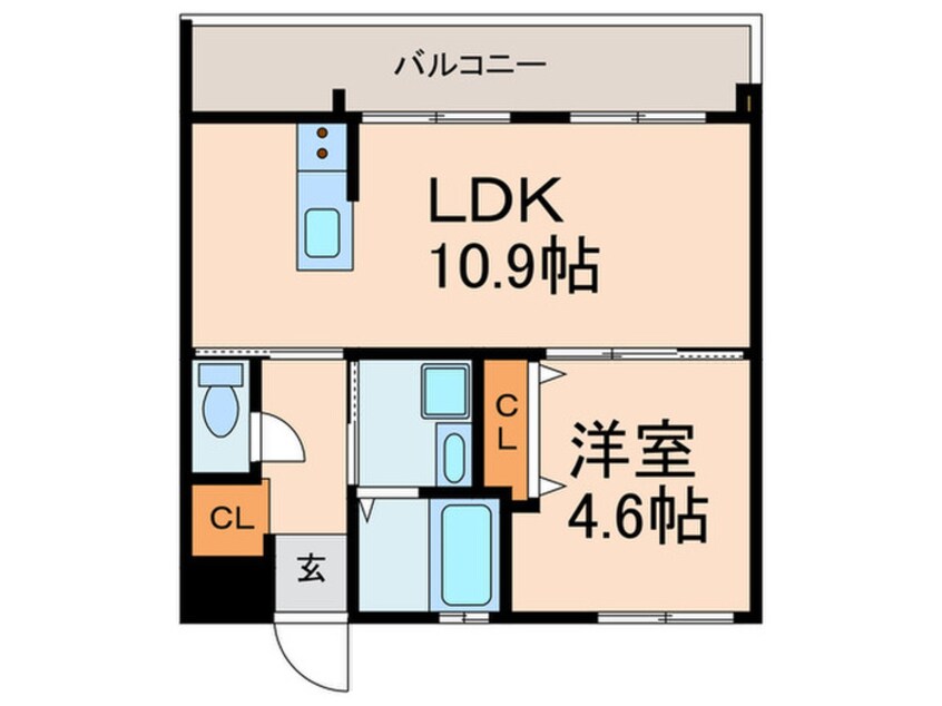 間取図 シャンテー東香里