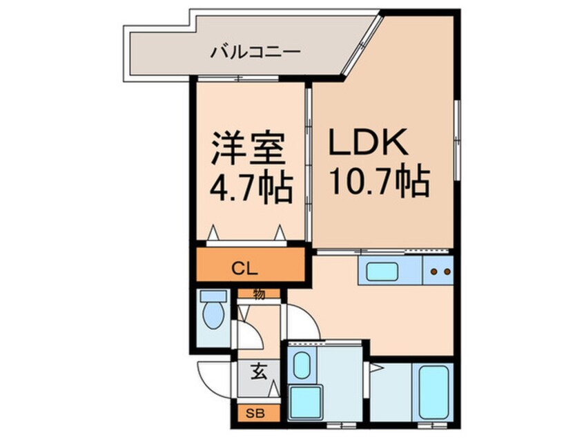 間取図 シャンテー東香里