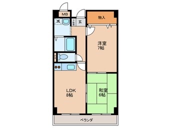 間取図 エステ－ト城東Ⅰ