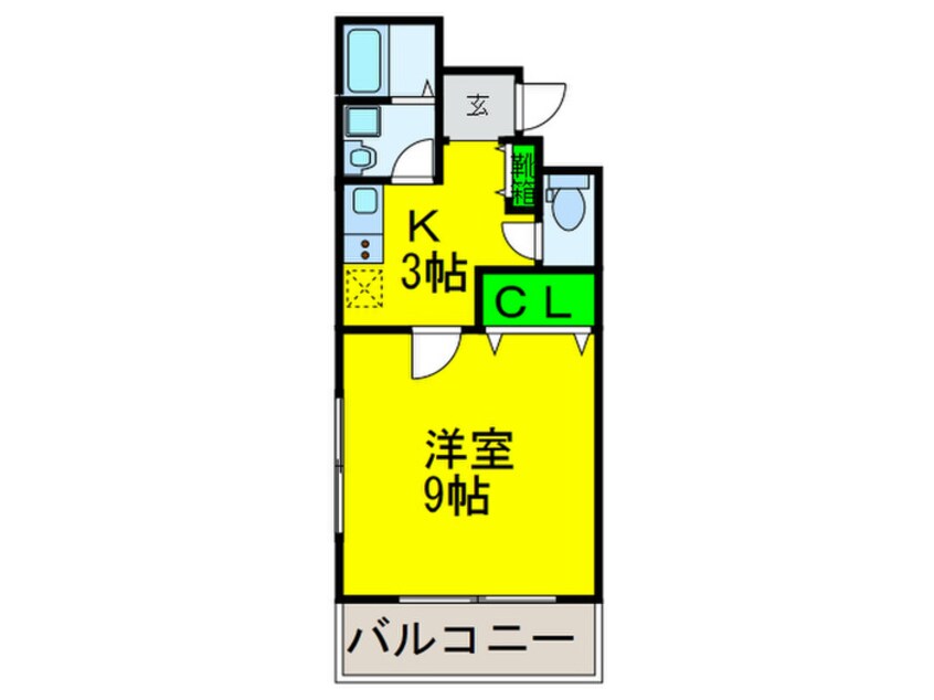 間取図 Hベース駒川